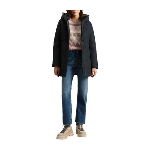 Woolrich Parka Parka Donna Double con collo in pelliccia Dark navy A24 - WOOLRICHCFWWOU0724FRUT0001 - DKN - S - Francavilla Moda